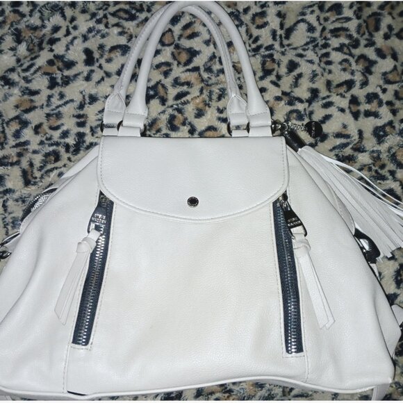 Steve Madden Large Beige Leather Handbag - Picture 3 of 5